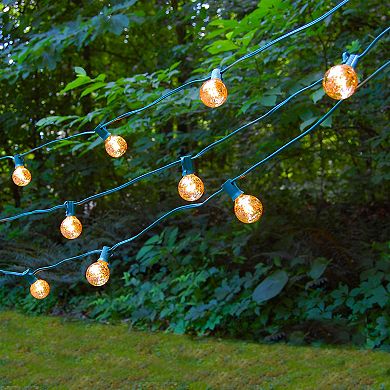 Lumabase Electric Globe String Lights & 25 Gold Mercury Lights