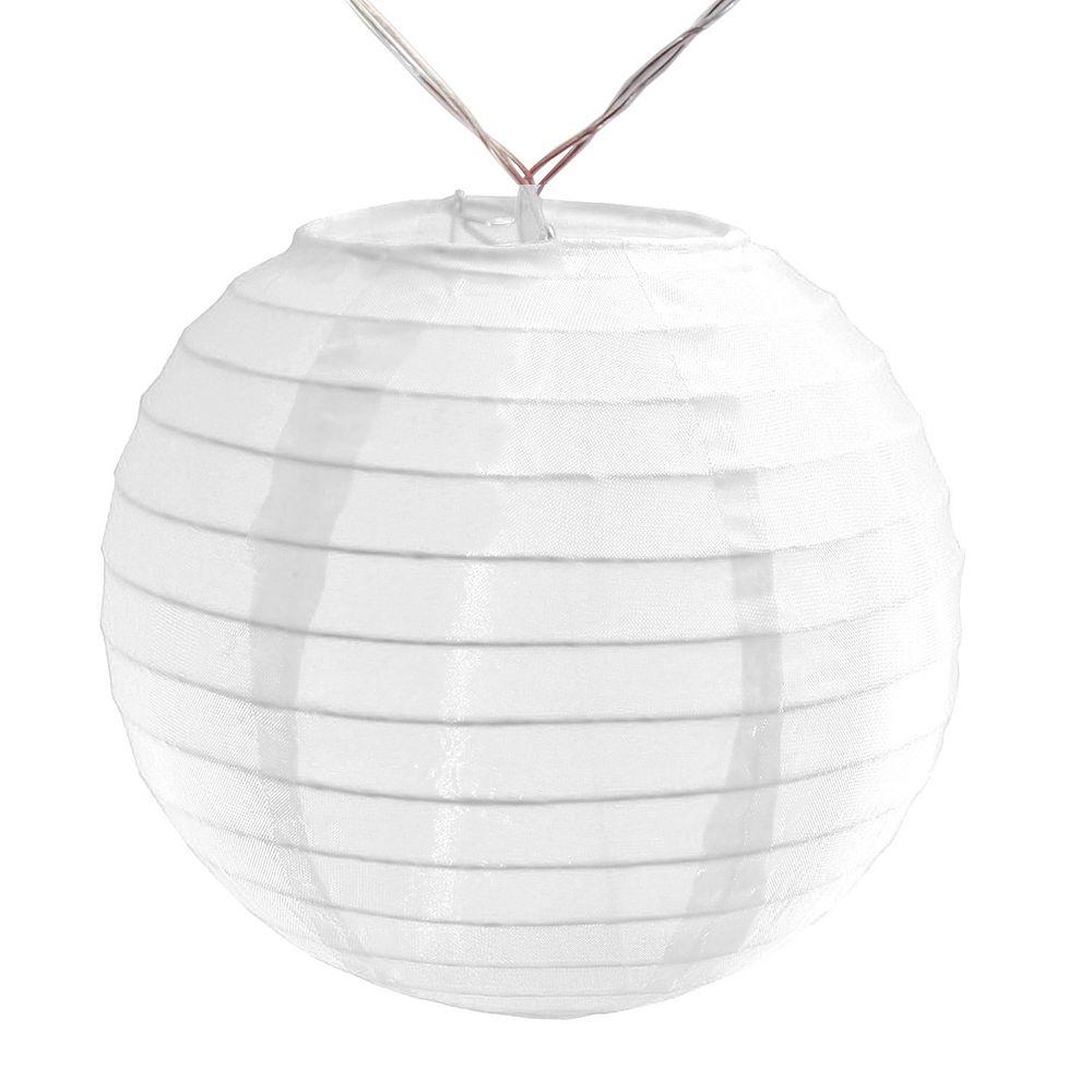 Lumabase Battery Operated String Lights & 10 Nylon Lanterns