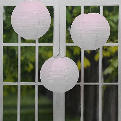 Lumabase Battery Operated String Lights & 10 Nylon Lanterns