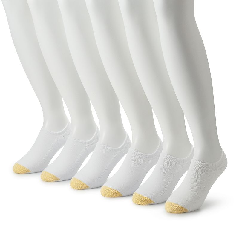 Mens GOLDTOE 6-pack Davenport Ultra-Low Sneaker Liner Socks, Size: 6-12, W
