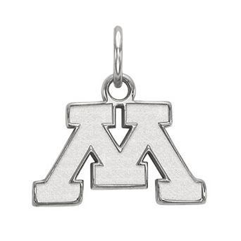 LogoArt 14K White Gold Minnesota Golden Gophers Pendant