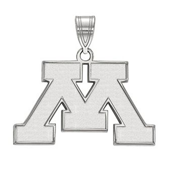 LogoArt Minnesota Golden Gophers 14K White Gold Medium Pendant