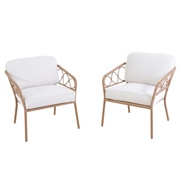 Clearance! 5 Piece Patio Furniture Set with Rattan Wicker