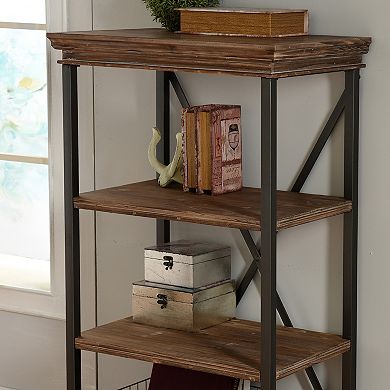 Archer Ridge 3-Shelf Faux Driftwood Bookcase