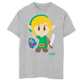 Boys 8-20 Nintendo Legend Of Zelda Links Awakening Link Avatar Cartoon Portrait Graphic Tee