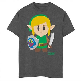 Boys 6-20 Nintendo Legend Of Zelda Links Awakening Link Avatar Cartoon Portrait Graphic Tee