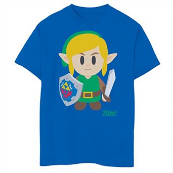 Boys 6-20 Nintendo Legend Of Zelda Links Awakening Link Avatar Cartoon Portrait Graphic Tee