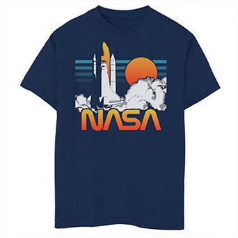 Boys 8-20 NASA Retro Abstract Blast Off Graphic Tee