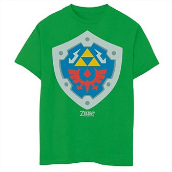 Boys 8-20 Nintendo Legend Of Zelda Links Awakening Hylian Shield Graphic Tee