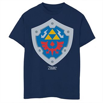 Boys 8-20 Nintendo Legend Of Zelda Links Awakening Hylian Shield Graphic Tee
