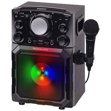 Karaoke USA Portable Bluetooth Karaoke Player