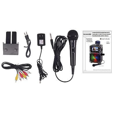 Karaoke USA Portable CDG/MP3G Bluetooth Karaoke Player with 4.3" TFT Color Screen and Recording Function