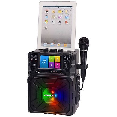 Karaoke USA Portable Karaoke System with 4.3" TFT Digital Color Screen and Record Function