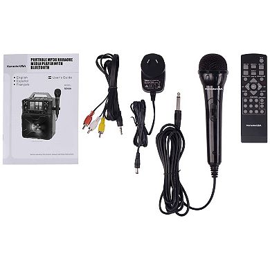 Karaoke USA Portable Karaoke System with 4.3" TFT Digital Color Screen and Record Function