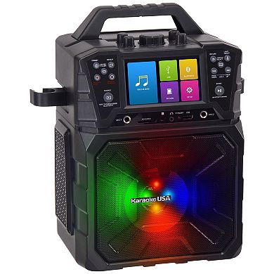 Karaoke USA Portable Karaoke System with 4.3" TFT Digital Color Screen and Record Function