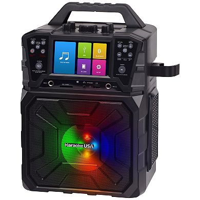 Karaoke USA Portable Karaoke System with 4.3" TFT Digital Color Screen and Record Function