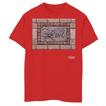 Boys 8-20 Nintendo Legend Of Zelda Links Awakening Whale Stone Portrait Graphic Tee