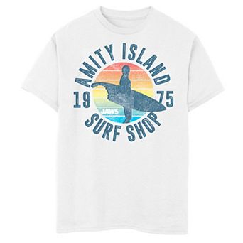 Boys 8-20 Jaws Amity Island Surf Shop 1975 Retro Logo Graphic Tee