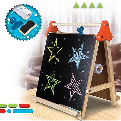 Discovery Kids Tabletop 3-in-1 Wooden Easel