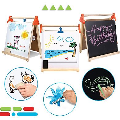 Discovery Kids Tabletop 3-in-1 Wooden Easel