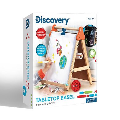 Discovery Kids Tabletop 3-in-1 Wooden Easel 