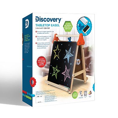 Discovery Kids Tabletop 3-in-1 Wooden Easel