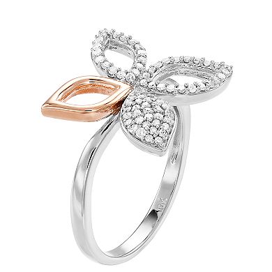 LeRose by Lexi and Rose 10k Rose Gold Over Silver 1/4 Carat T.W ...