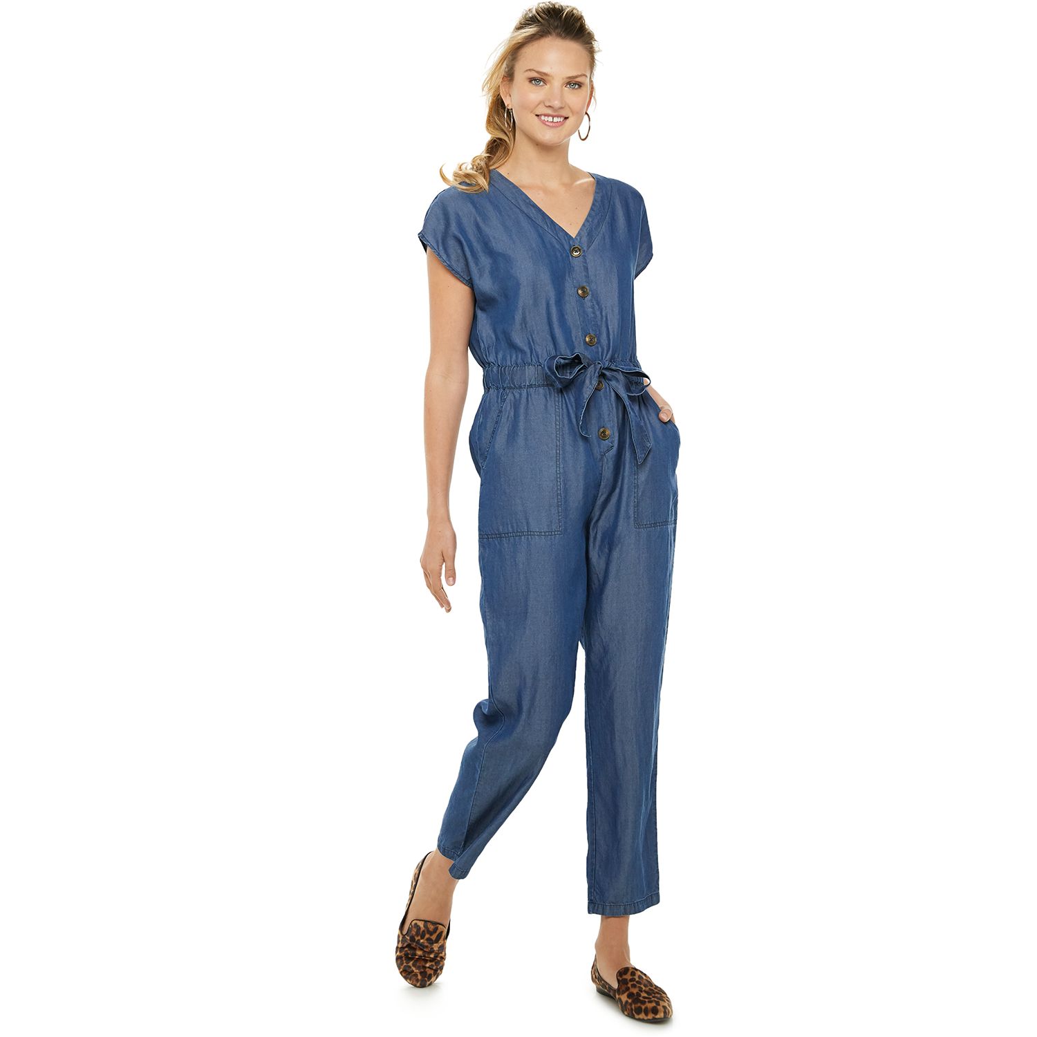 chambray jumpsuit