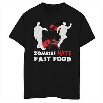 Boys 8-20 Zombies Hate Fast Food Graphic Tee