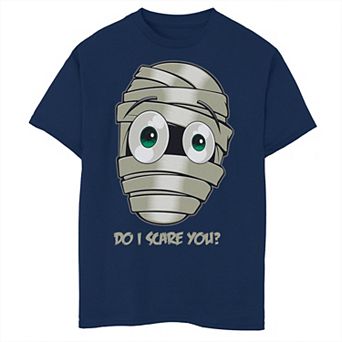 Boys 8-20 Halloween Mummy Do I Scare You Graphic Tee