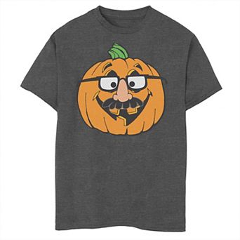 Boys 8-20 Halloween Pumpkin Funny Disguise Graphic Tee