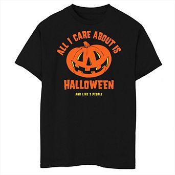 Boys 8-20 All I Care About Is Halloween Graphic Tee