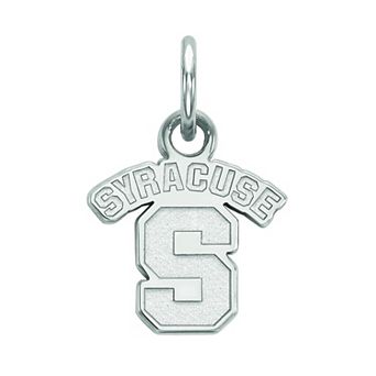 LogoArt Syracuse Orange Sterling Silver Rhodium Plated XS Pendant