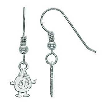 LogoArt Syracuse Orange Sterling Silver Rhodium Plated XS Dangle Earrings