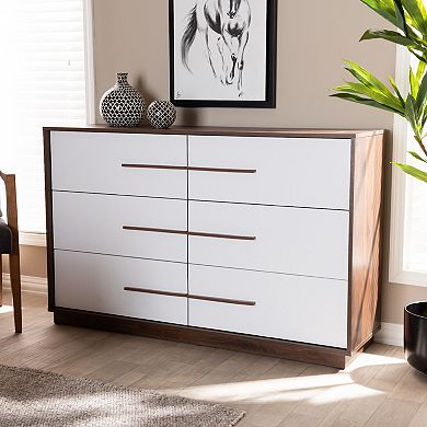 Baxton Studio Mette Medium Brown Dresser