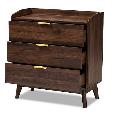 Baxton Studio Lena Medium Brown Chest