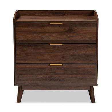 Baxton Studio Lena Medium Brown Chest