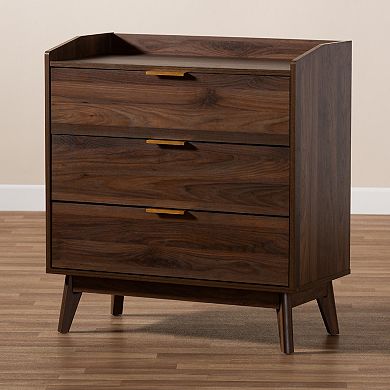 Baxton Studio Lena Medium Brown Chest