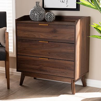 Baxton Studio Lena Medium Brown Chest