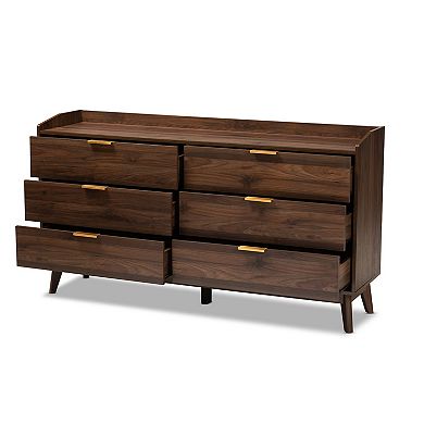 Baxton Studio Lena Medium Brown Dresser