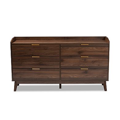 Baxton Studio Lena Medium Brown Dresser