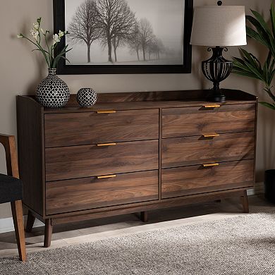 Baxton Studio Lena Medium Brown Dresser