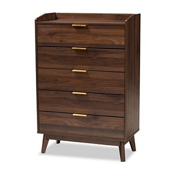 Baxton Studio Lena Medium Brown Chest