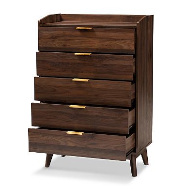 Baxton Studio Lena Medium Brown Chest