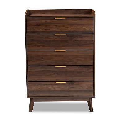 Baxton Studio Lena Medium Brown Chest