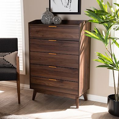 Baxton Studio Lena Medium Brown Chest