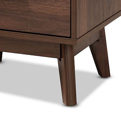 Baxton Studio Lena Medium Brown Nightstand