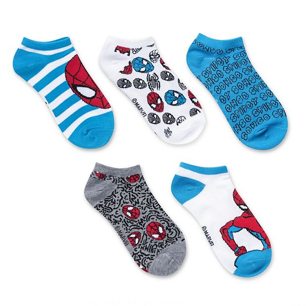 Marvel Spiderman 3 Pack Of kids Socks Shoe Size 8-11