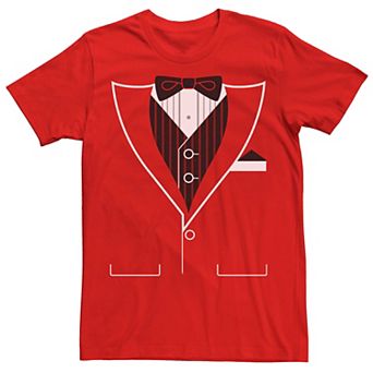 Men's Tuxedo Bow Tie Costume Tee
