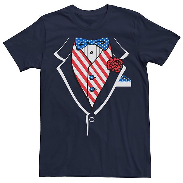 Mens Patriotic Tuxedo Tee